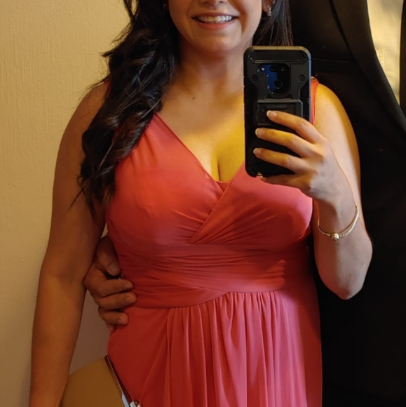 Adrianna Papell Coral Dress - Picture 2 of 3